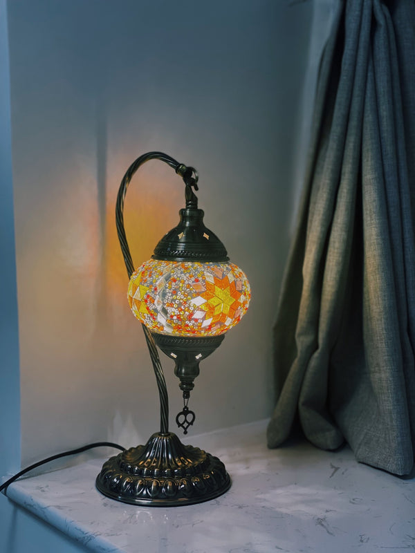 Honey and orange diamonds. Handmade with love at a Mosaic Art Studio workshop.