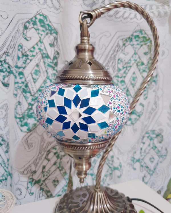 Navy and white star. Handmade with love at a Mosaic Art Studio workshop.