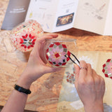 Mosaic Candle Holder DIY Home Kit "ROSE GARDEN"