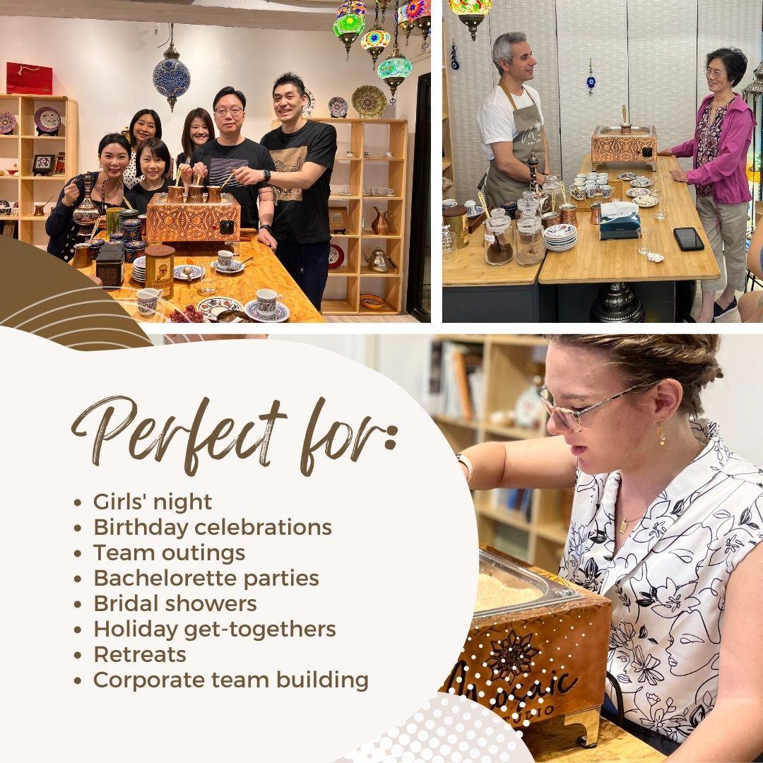 Turkish Coffee On The Sand Classes in Indianapolis, IN - Mosaic Art Studio US