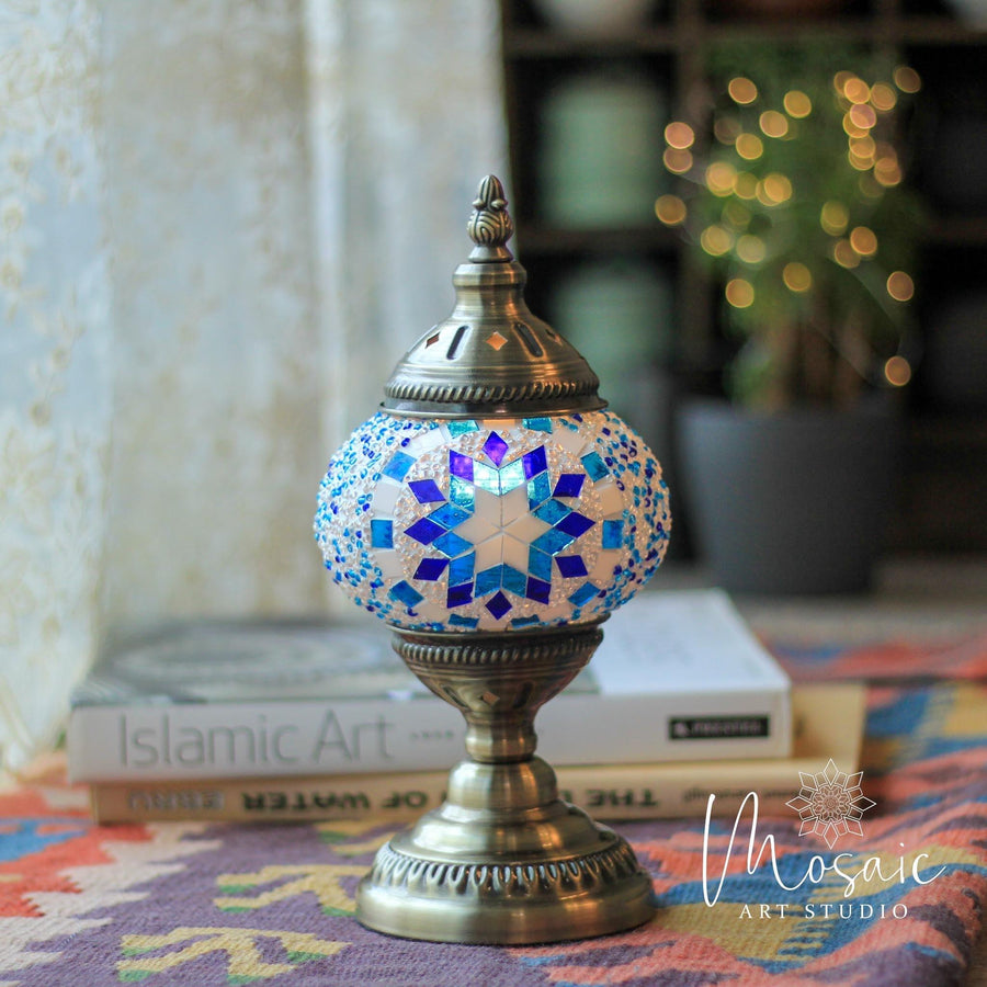 ”AEGEAN“ Turkish Mosaic Lamp DIY Home Kit - Mosaic Art Studio US