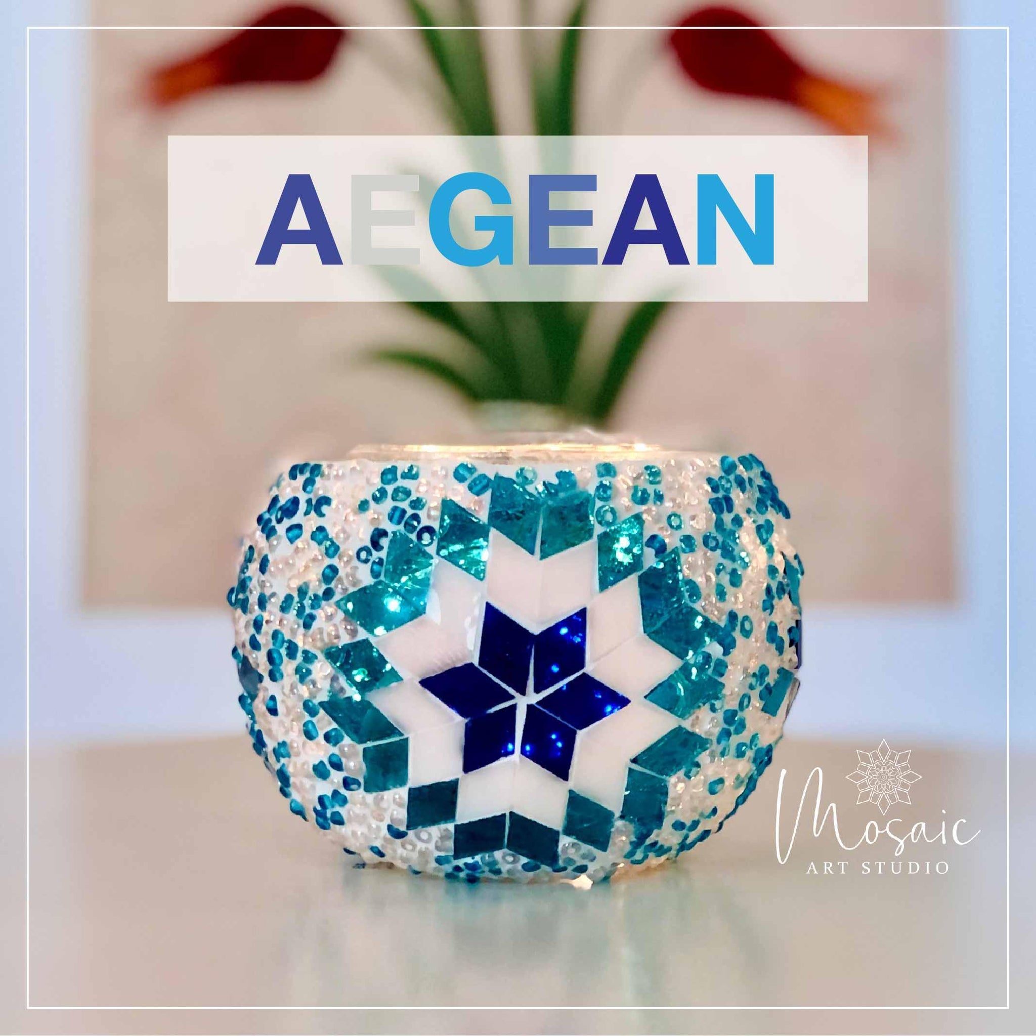 Mosaic Candle Holder DIY Home Kit 